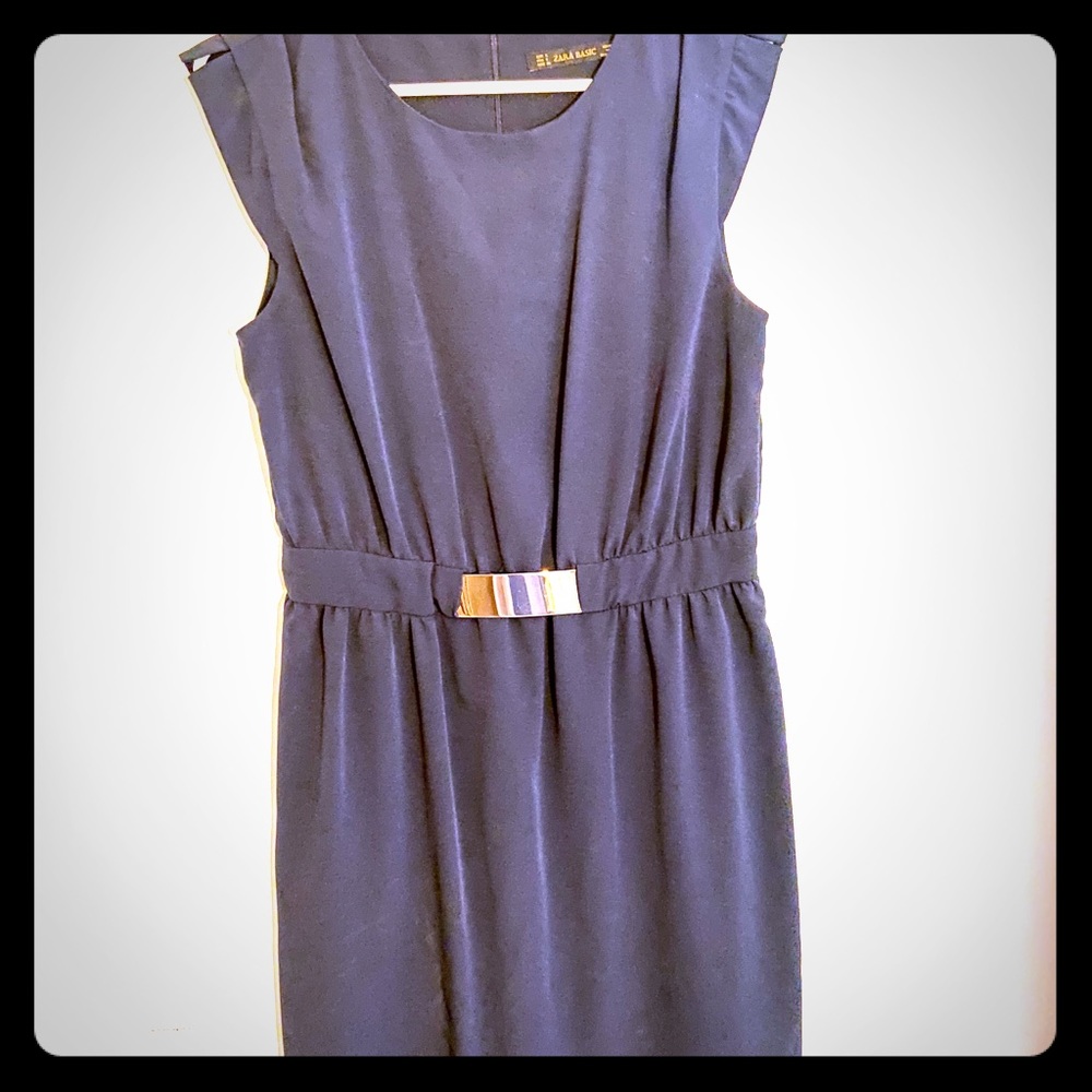 Zara navy blue sheath